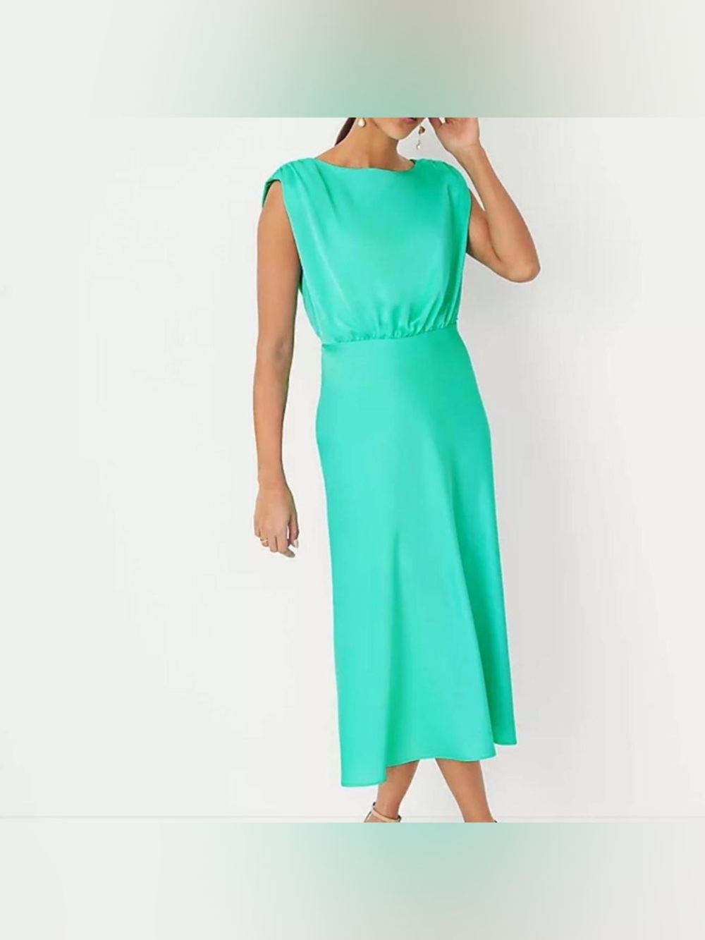 Ann Taylor Mint Green Sleeveless Maxi Dress